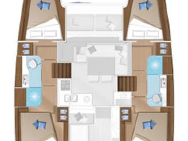 Pronájem lodi Bormes-les-Mimosas lákavé ceny Lagoon 40