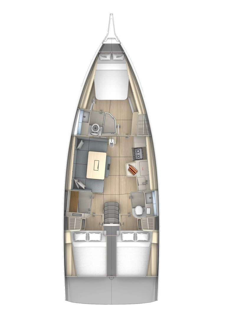 Dufour Dufour 430 jednotlivci a charterové společnosti v Frenchtown