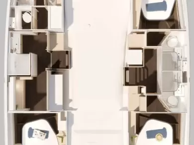 Pronájem Katamarán v Road Town -Fountaine Pajot Fountaine Pajot FP 44 Maestro - 3 cab.