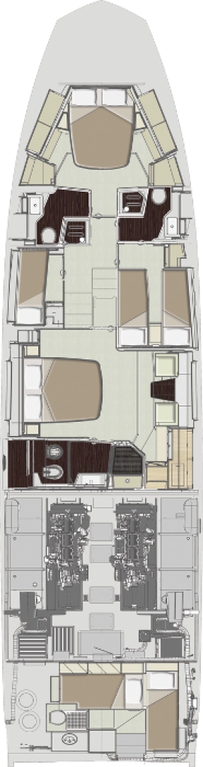 Pronájem lodi Azimut Azimut 66 v Kaštela na Samboatu