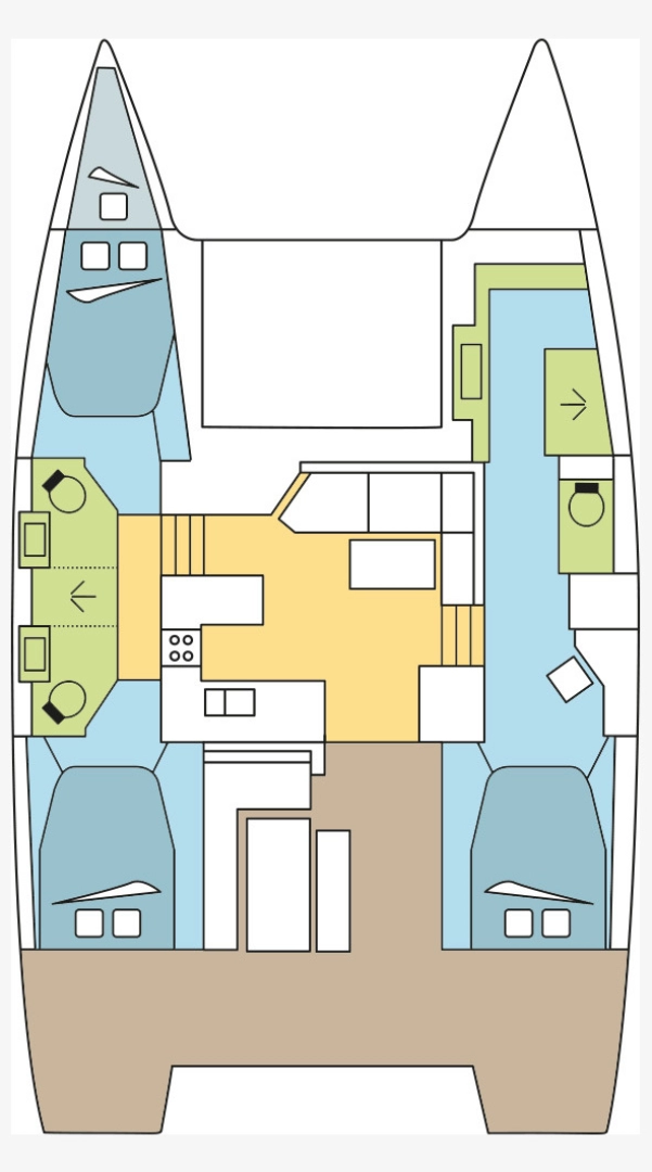 Pronájem Katamarán Fountaine Pajot s licencí