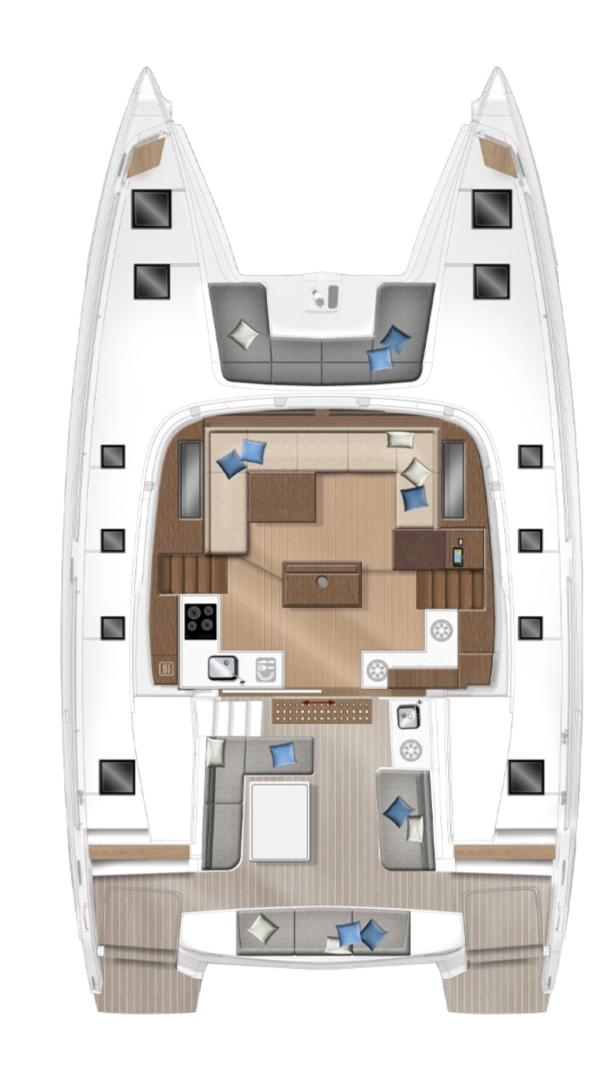 Pronájem lodi Kotor lákavé ceny Lagoon 50