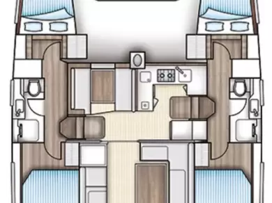 Pronájem Katamarán Nautitech s licencí