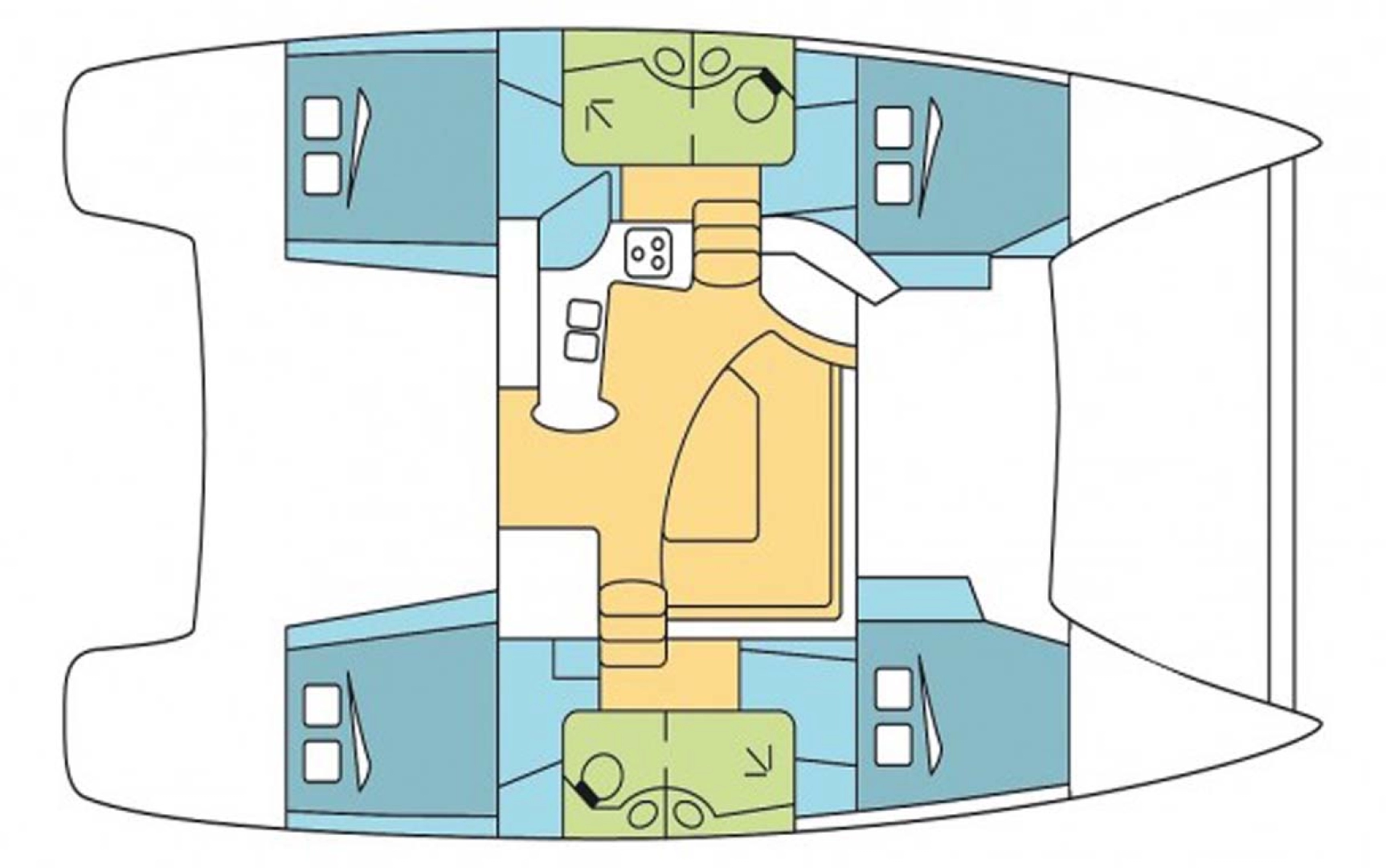 Pronájem Katamarán Fountaine Pajot s licencí