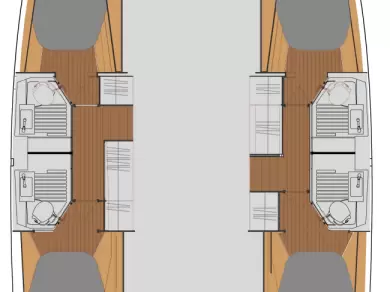 Pronájem Katamarán Fountaine Pajot s licencí
