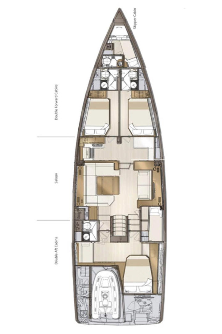 Pronájem Plachetnice Jeanneau s licencí