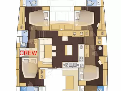 Pronájem jachty v Elliniko  -Lagoon Lagoon 560 S2 na Samboatu