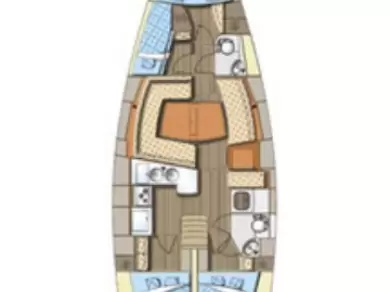 Pronájem jachty v Biograd Na Moru -Elan Impression 434 na Samboatu