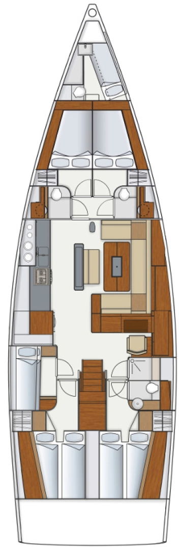 Pronájem lodi Hanse Hanse 575 v Trogir na Samboatu