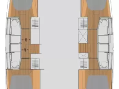 Pronájem Katamarán Fountaine Pajot s licencí