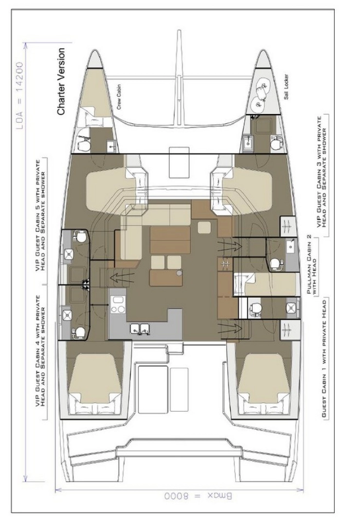 Dufour Dufour Catamarans 48 Sail jednotlivci a charterové společnosti v Pirovac