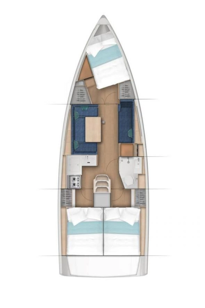 Pronájem lodi Pirovac lákavé ceny Sun Odyssey 380