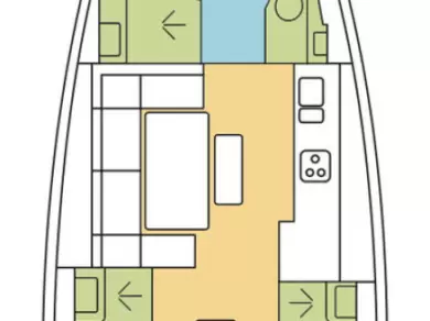 Pronájem Plachetnice v Zaton -Dufour Dufour 460 Grand Large