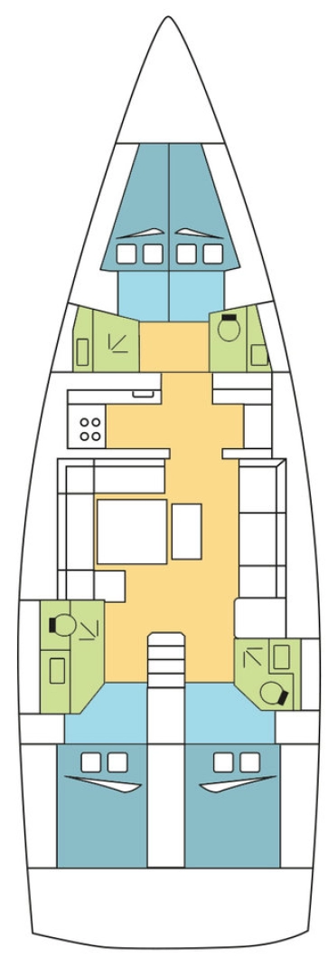 Pronajmout si Dufour Dufour 512 Grand Large v Furnari