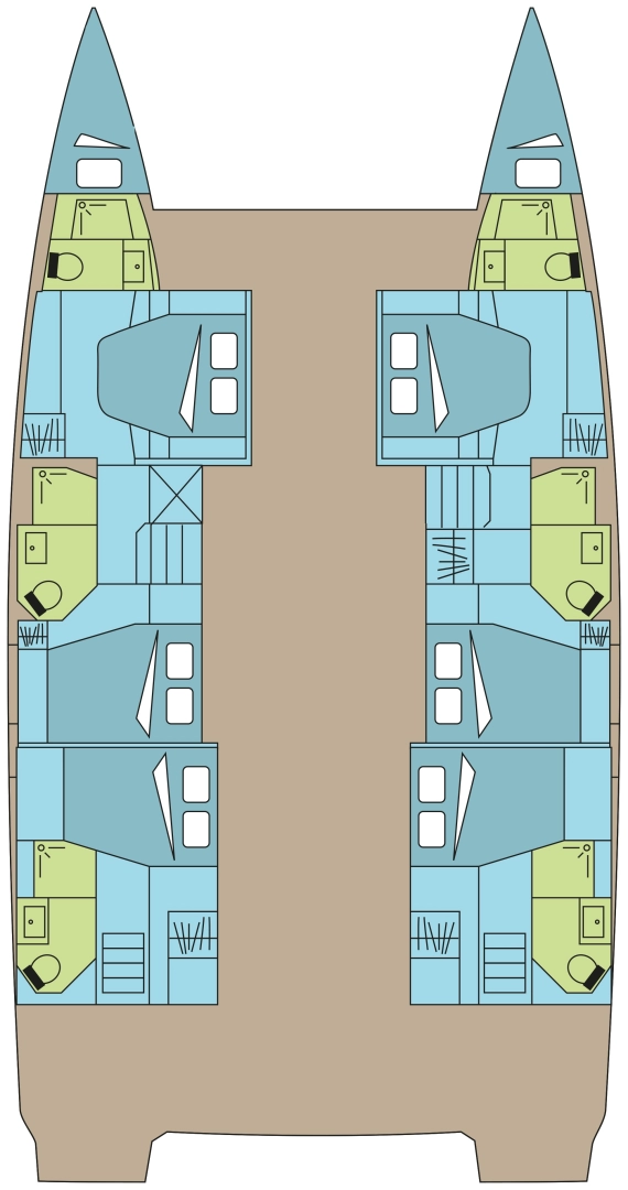 Pronájem lodi Pozzuoli lákavé ceny Fountaine Pajot Aura 51 SMART ELECTRIC - 6 + 2 cab.
