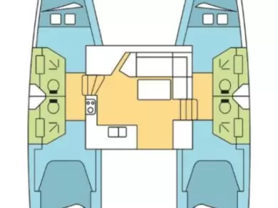 Pronájem Katamarán Fountaine Pajot s licencí