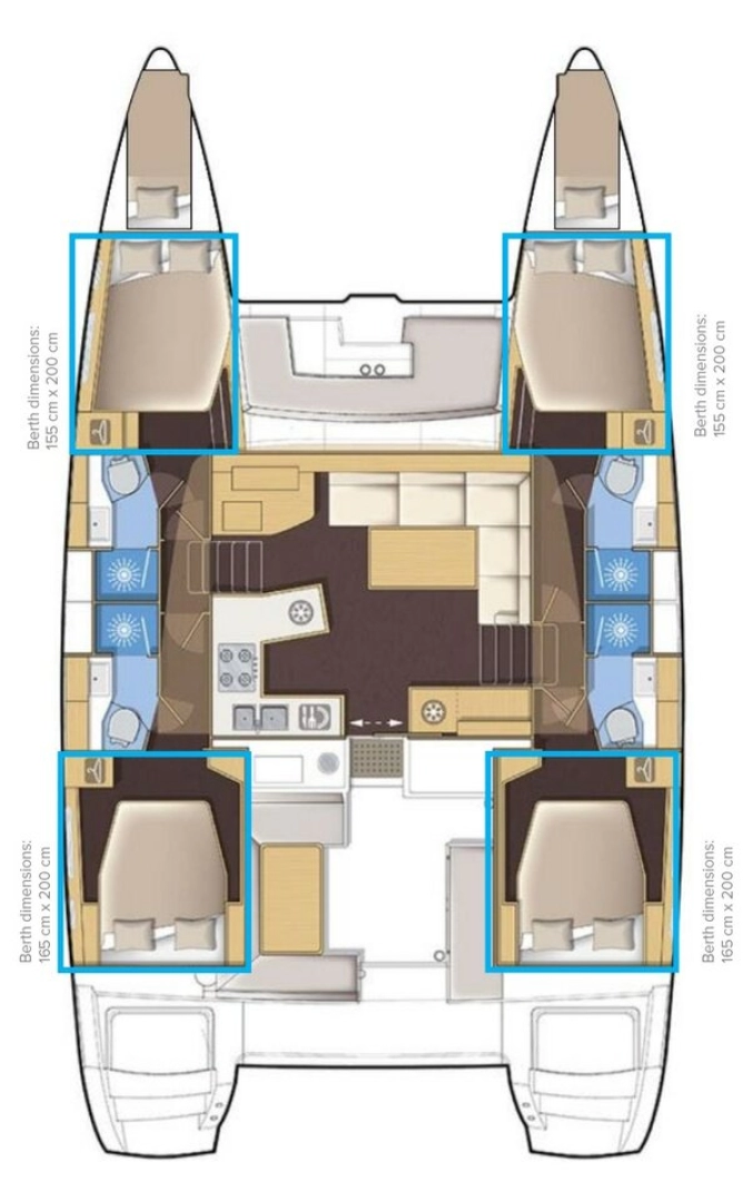 Pronájem lodi Lagoon Lagoon 450 F v Kaštela na Samboatu