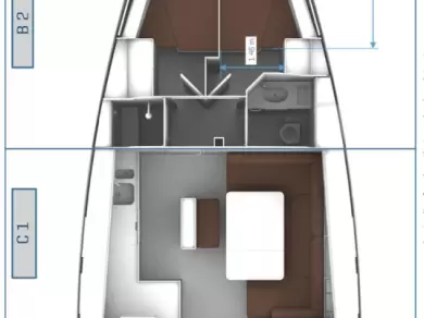 Pronájem Plachetnice v Marmaris -Bavaria Cruiser 46