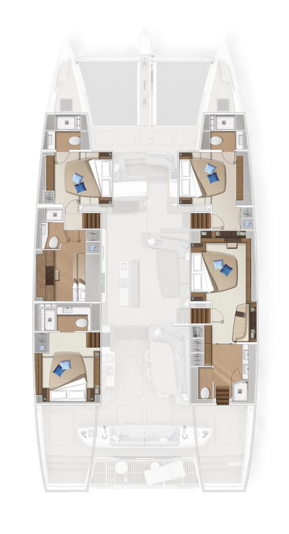 Pronajmout Katamarán se skipperem či ne Lagoon v Elliniko 