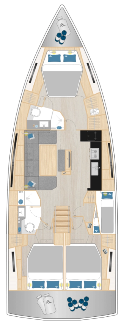 Pronájem jachty v Marseille -Hanse Hanse 460 na Samboatu
