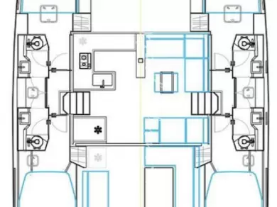 Pronájem Katamarán v Alimos -Nautitech Nautitech 46 Fly
