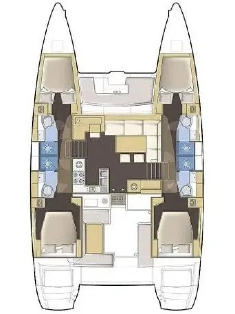 Pronájem jachty v Rogoznica -Lagoon Lagoon 450 na Samboatu
