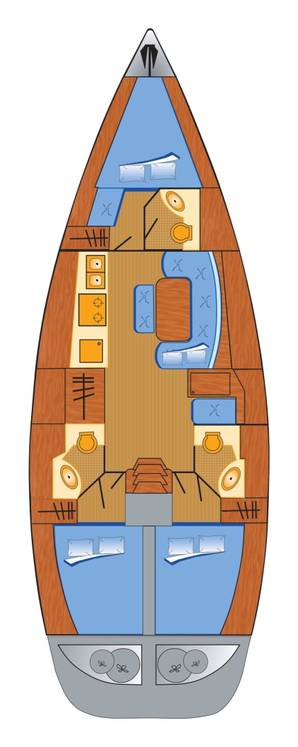 Pronájem jachty v Heiligenhafen -Bénéteau Cyclades 43.3 na Samboatu