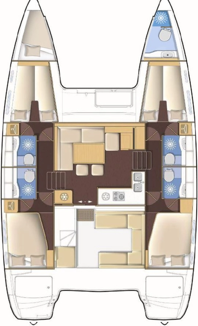 Pronájem lodi Lagoon Lagoon 400 S2 v Lefkáda na Samboatu