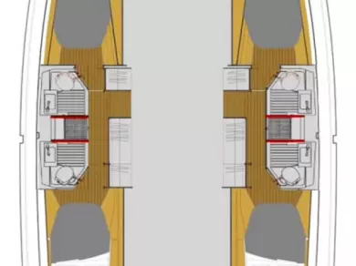 Pronájem Katamarán Fountaine Pajot s licencí