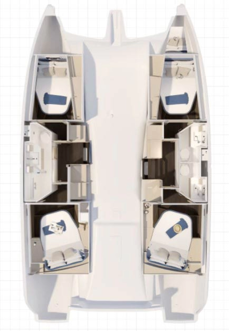 Pronájem lodi Biograd Na Moru lákavé ceny Fountaine Pajot FP 41 Quatuor 3