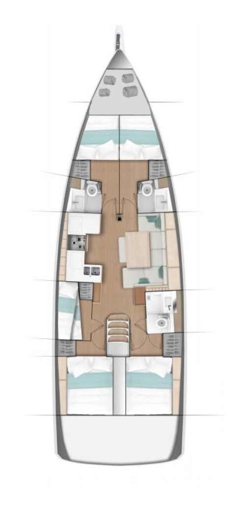 Pronájem Plachetnice v Jezera -Jeanneau Sun Odyssey 490