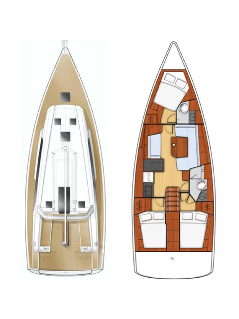 Pronájem Plachetnice v Kaštela -Bénéteau Oceanis 41.1