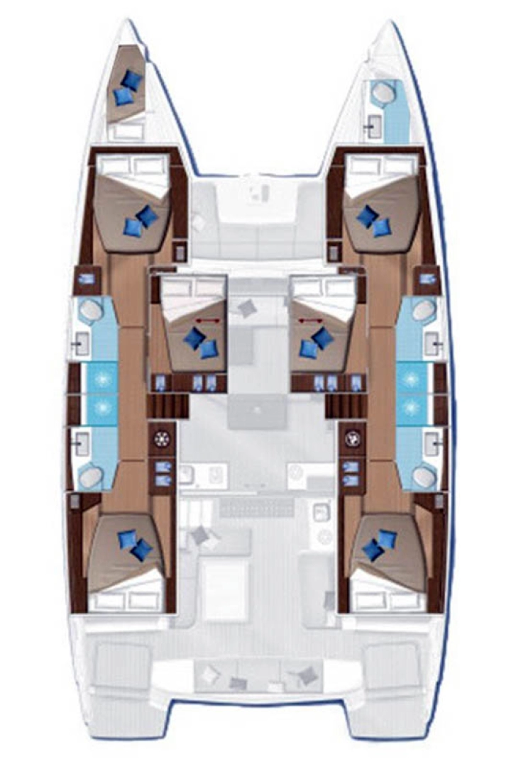 Pronájem lodi Lagoon Lagoon 50 v Donji Seget na Samboatu