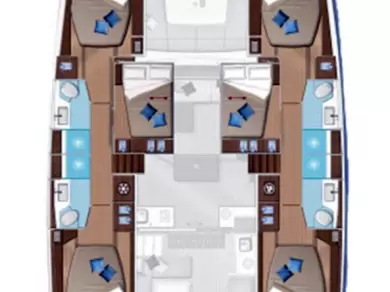 Pronájem lodi Lagoon Lagoon 50 v Donji Seget na Samboatu