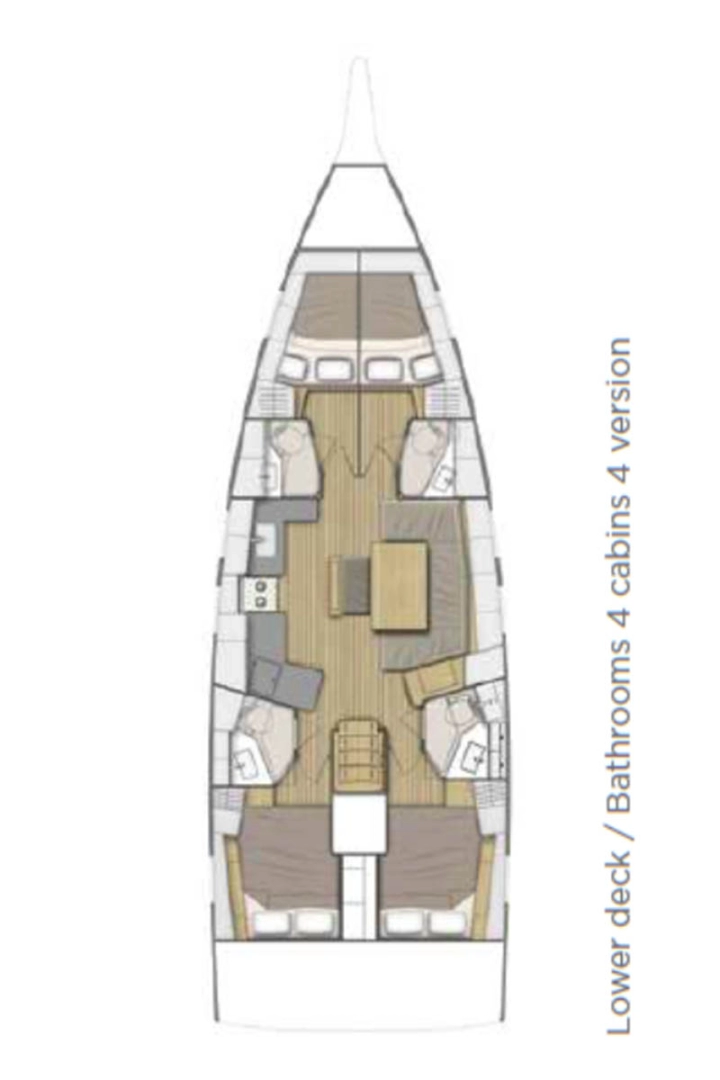 Bénéteau Oceanis 46.1 jednotlivci a charterové společnosti v Donji Seget
