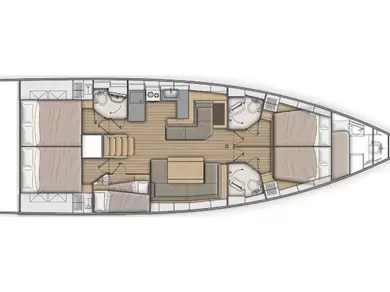Bénéteau Oceanis 51.1 jednotlivci a charterové společnosti v Marmaris