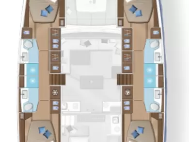 Pronájem Katamarán Lagoon s licencí