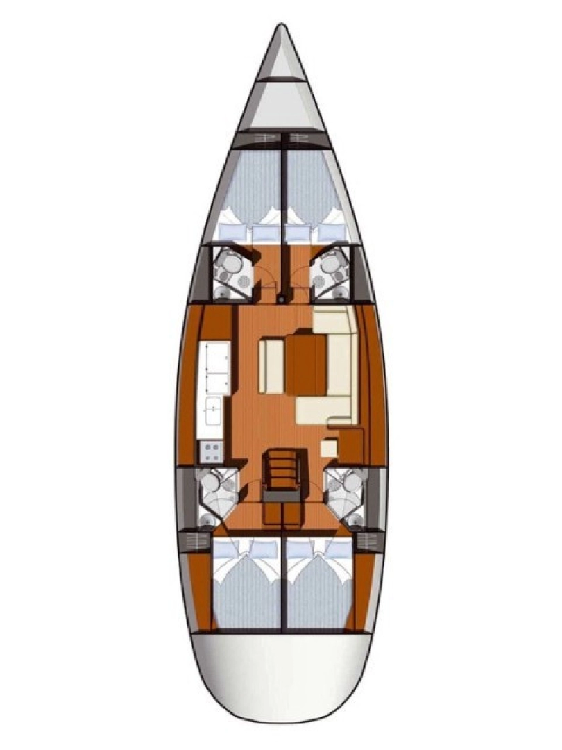 Pronajmout si Jeanneau Sun Odyssey 49 v Kaštela