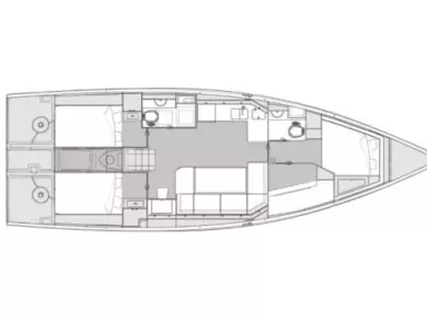 Pronájem Plachetnice v Biograd Na Moru -Elan Impression 45