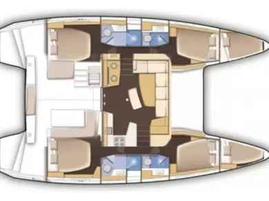 Pronájem Katamarán Lagoon s licencí