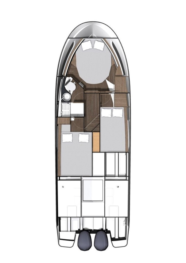 Pronájem lodi Pirovac lákavé ceny Merry Fisher 1095 Fly