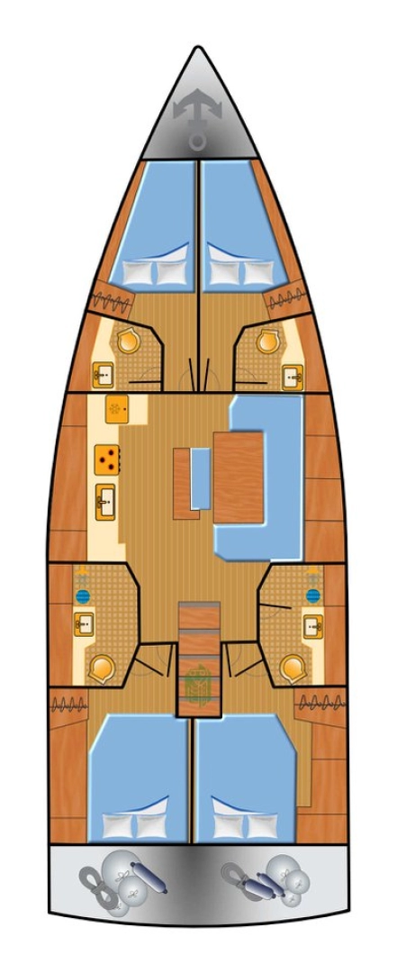 Pronajmout si Hanse Hanse 460 v Biograd Na Moru