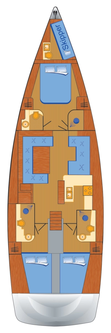 Pronájem lodi Hanse Hanse 588 v Biograd Na Moru na Samboatu