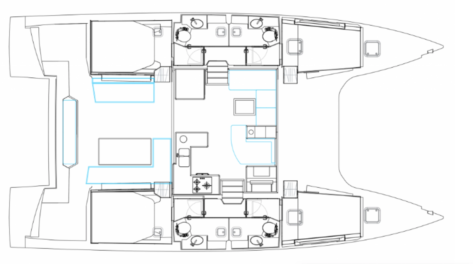 Pronájem lodi Bavaria Nautitech 47 Power - 4 + 2 cab. v Lefkáda na Samboatu