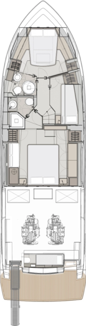 Pronájem jachty v Podstrana -Ferretti Ferretti Yachts 500 na Samboatu