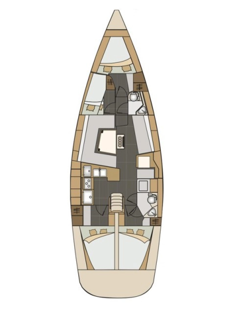 Pronájem lodi Elan Impression 45 v Novi Vinodolski na Samboatu