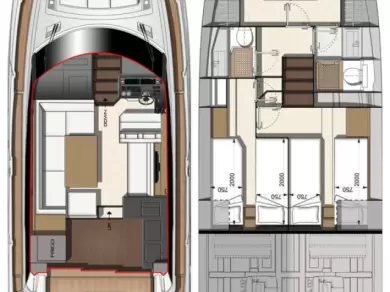 Pronájem jachty v Biograd Na Moru -Jeanneau Prestige 460 Fly - 3 + 1 cab. na Samboatu