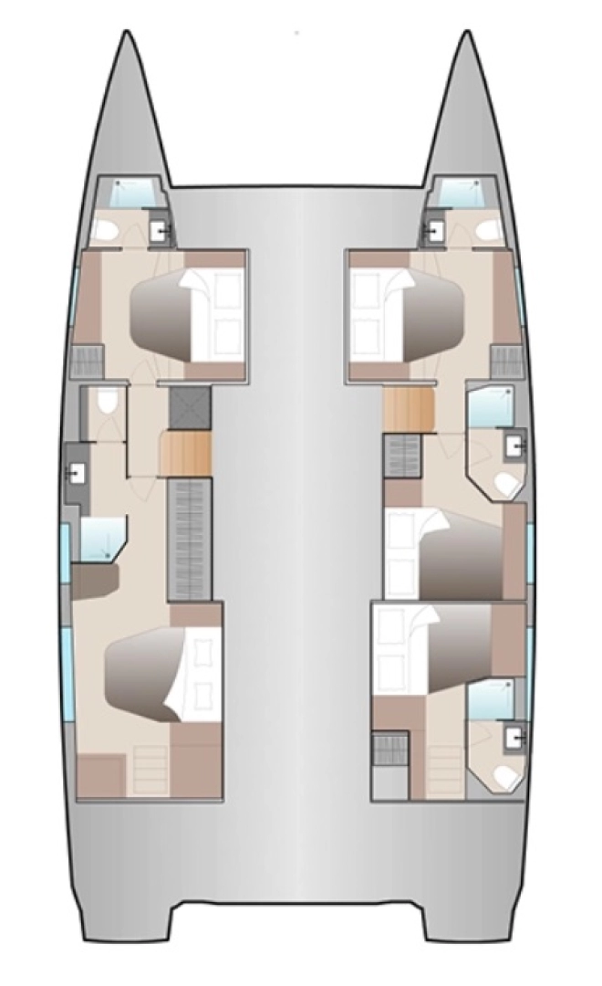 Fountaine Pajot Aura 51 jednotlivci a charterové společnosti v Donji Seget