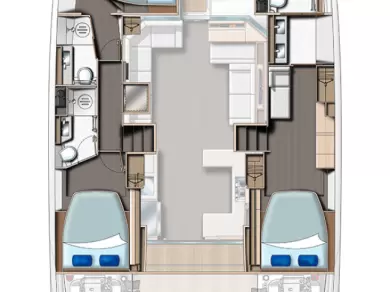 Pronájem Motorová loď v Rogoznica -Leopard Catamarans / Robertson & Caine Leopard 53 - OW