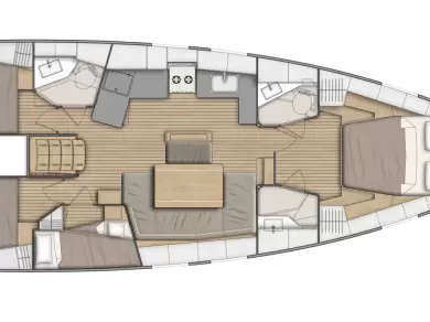 Pronájem lodi Komolac lákavé ceny Oceanis 46.1